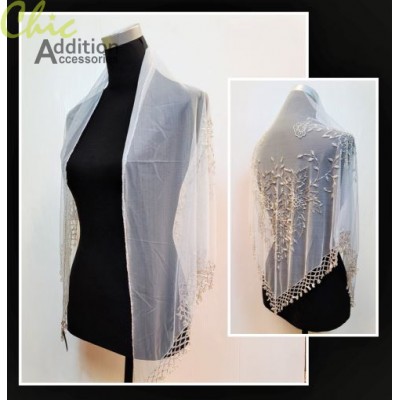 Beaded shawl 124-A